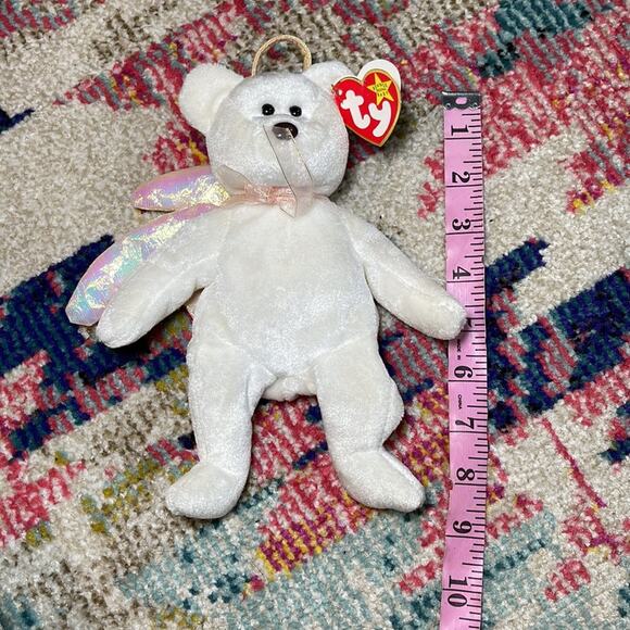 Rare Ty Original Beanie Baby Halo 1998 with Brown Nose - Picture 9 of 10